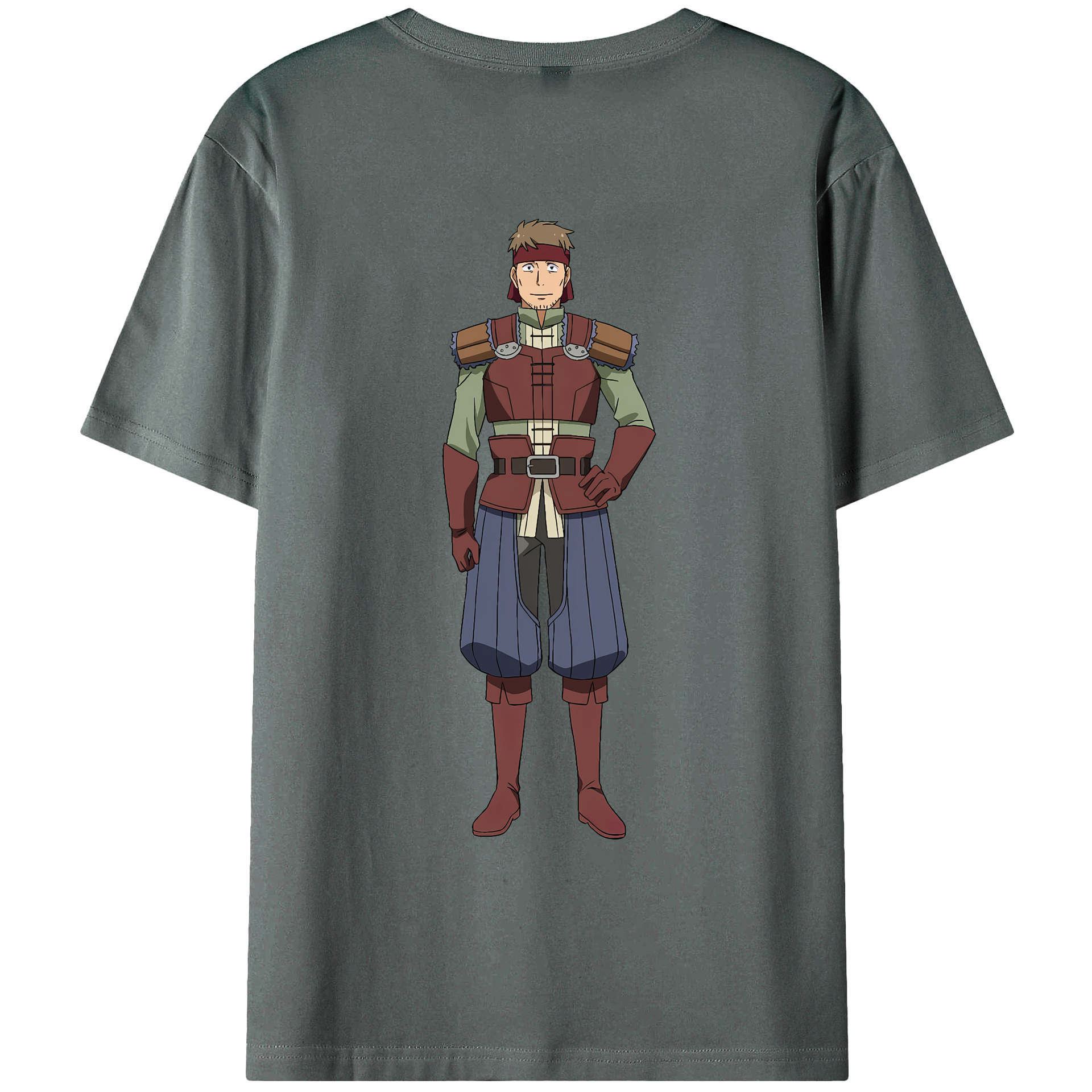 （画像用） 転スラ Regarding Reincarnated to Slime 綿100％ メンズ半袖Tシャツ（バックプリント） 通気性